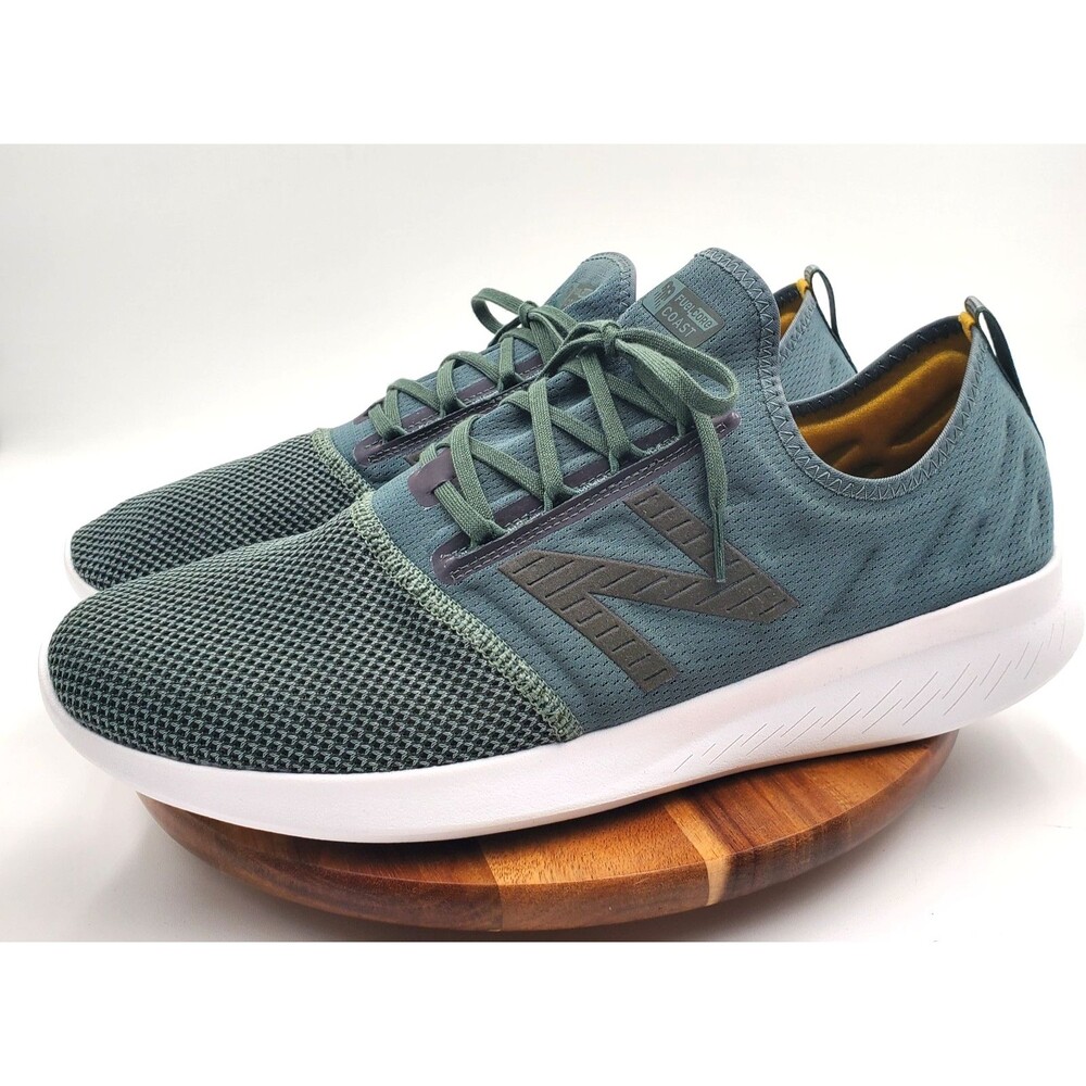 New Balance FuelCore Coast V4 Men's 14D Green Running Shoes MCSTLLR4NEW Sneakers